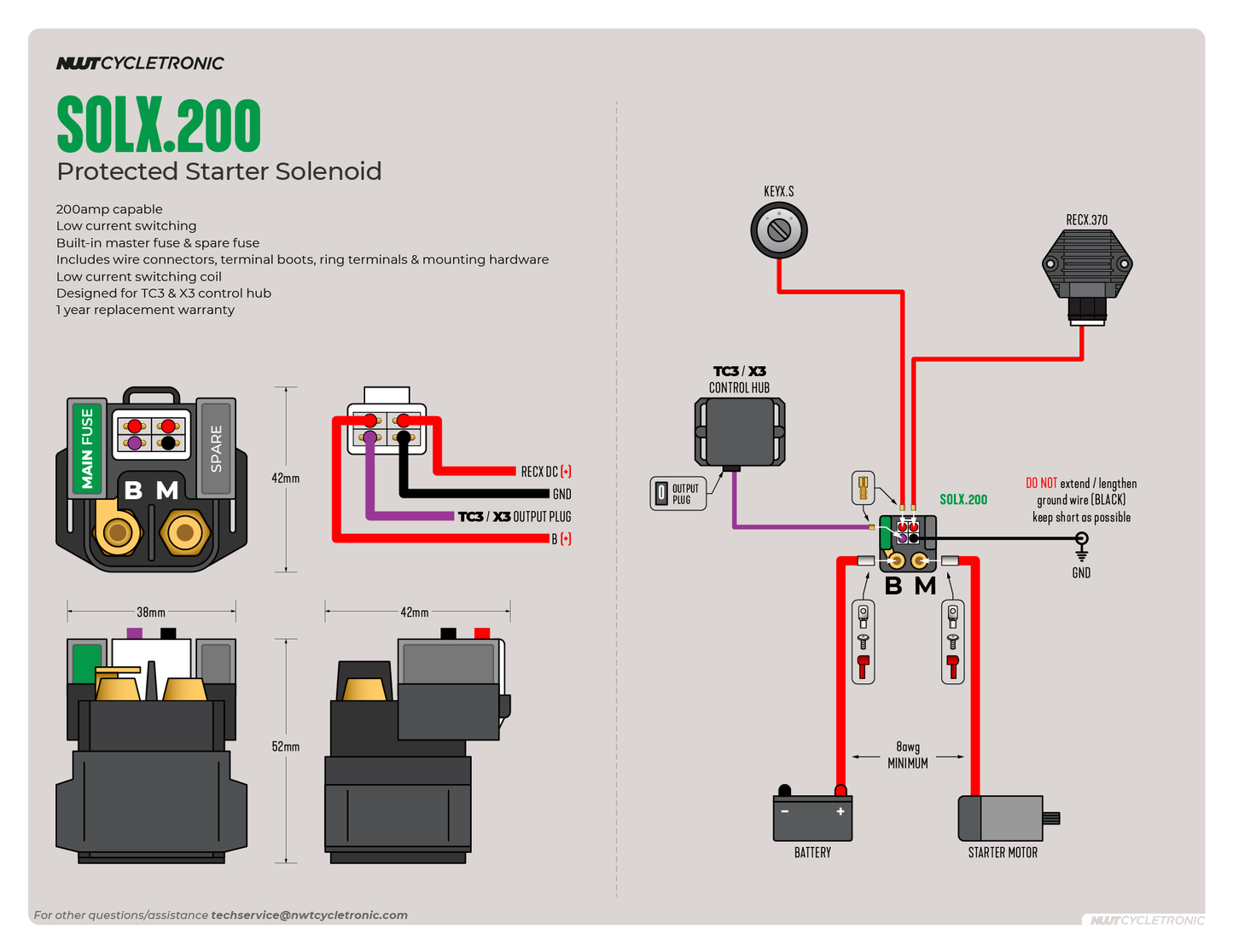 SOL.200 - Protected Starter Solenoid