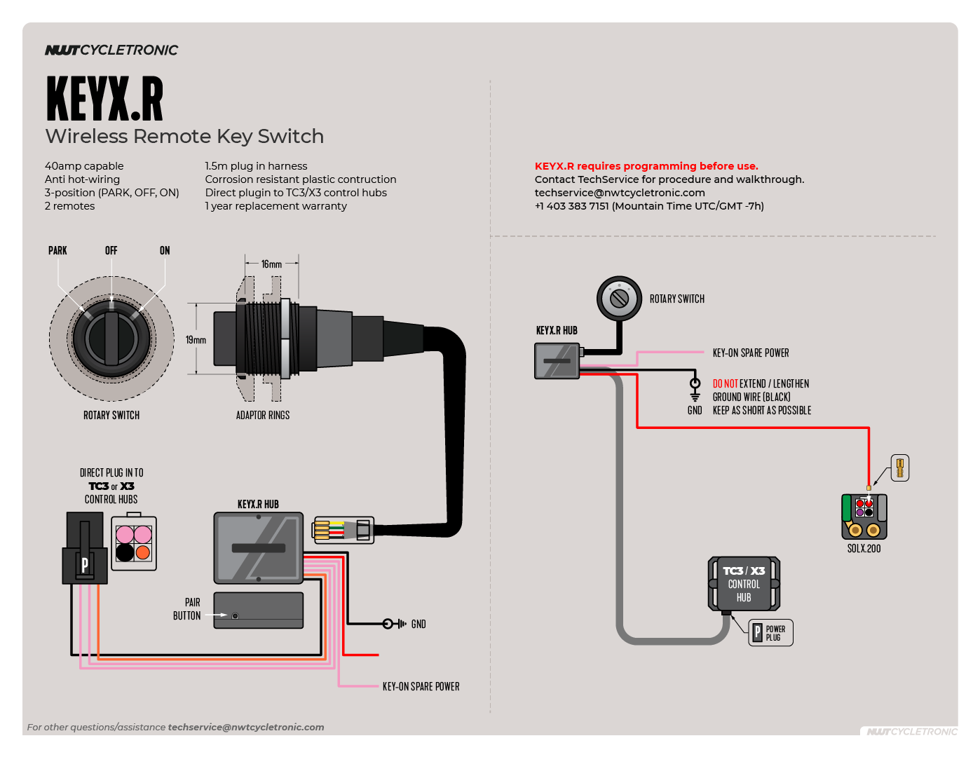 Remote Key Switch System + 2 Remotes