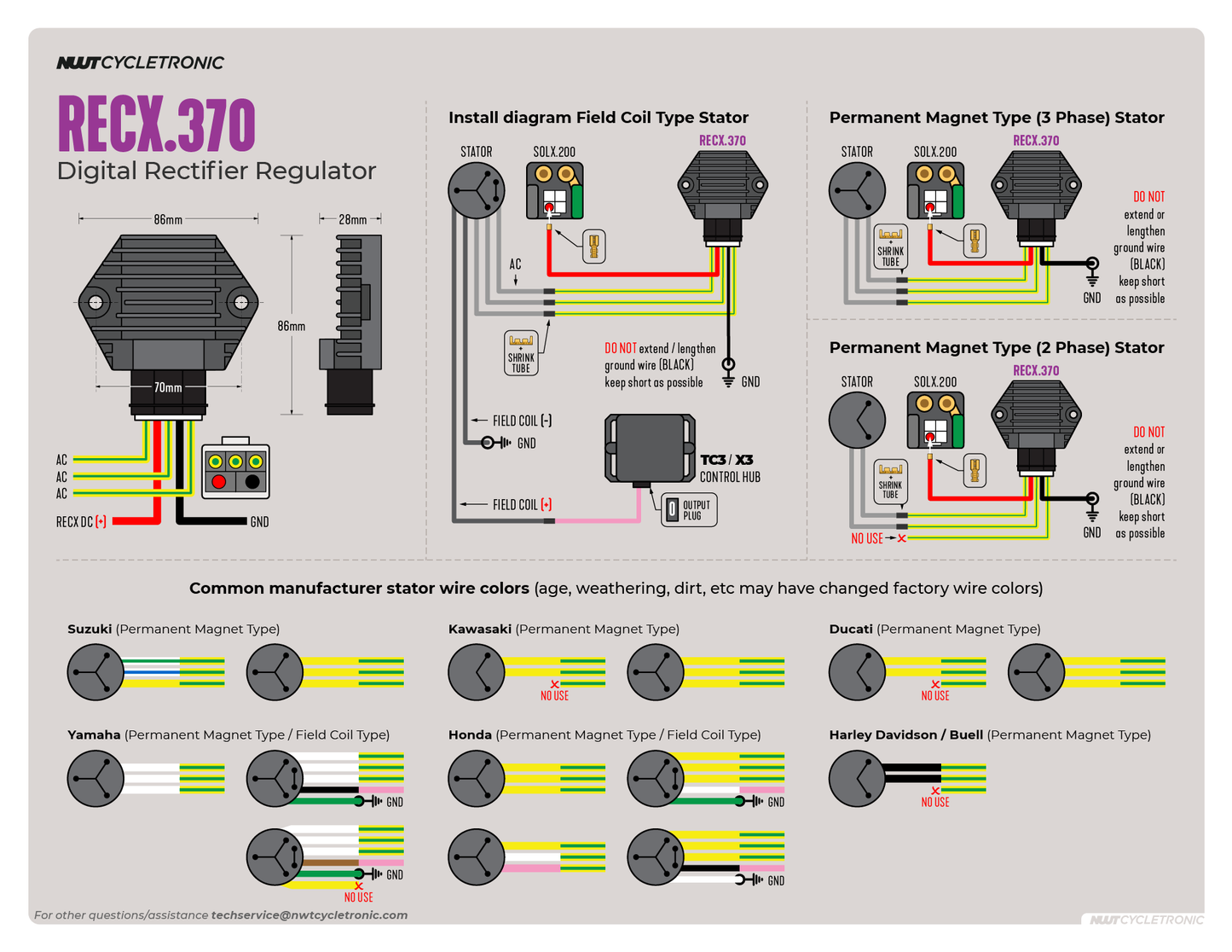 RECX.370 - Digital Mosfet Rectifier + Regulator