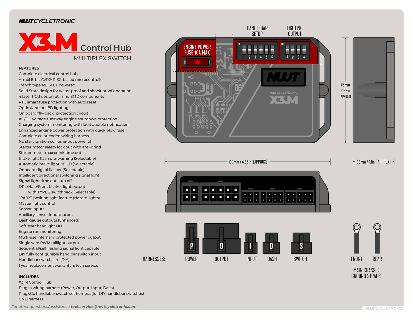 X3.M Motorcycle Control System