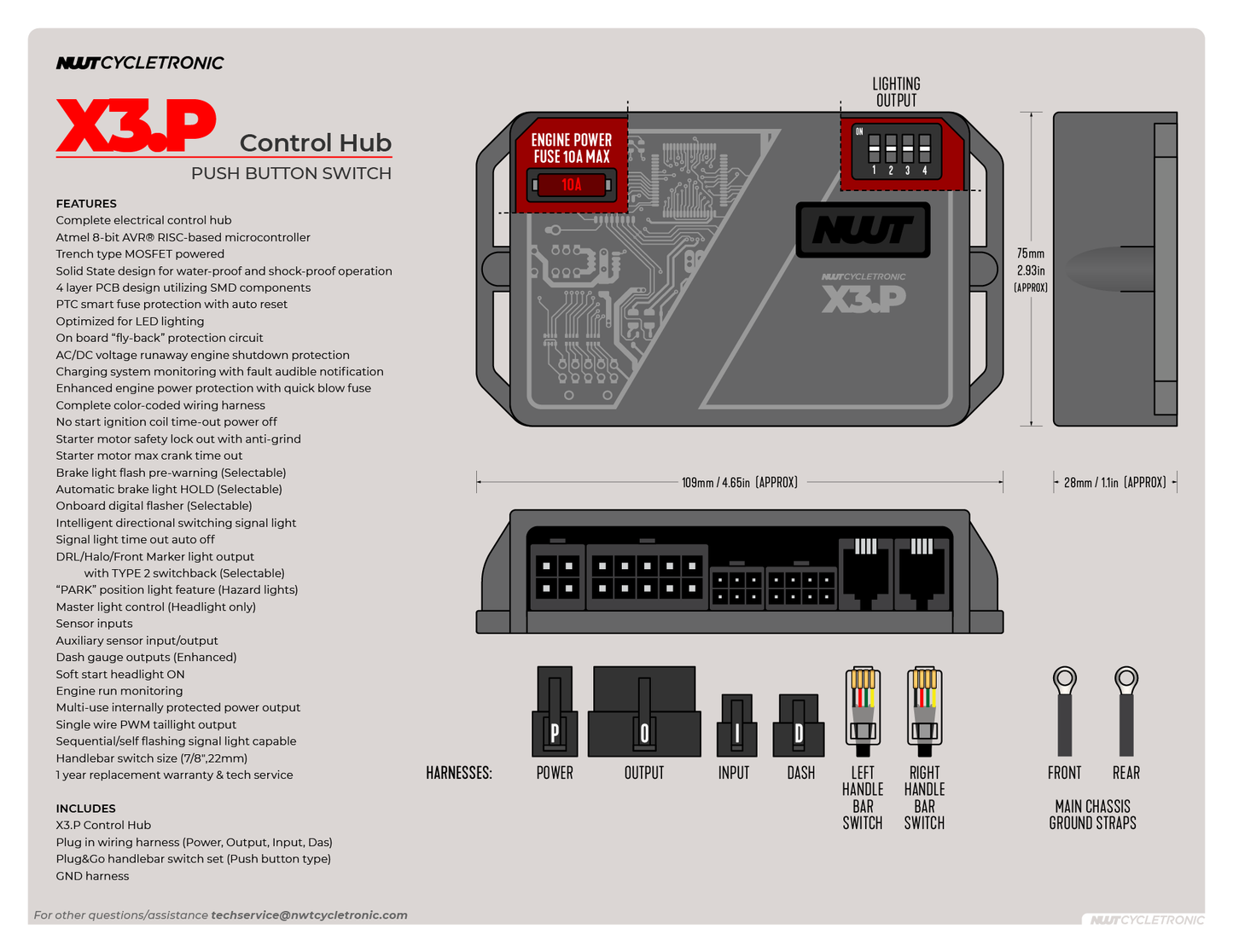 X3.P Motorcycle Control System