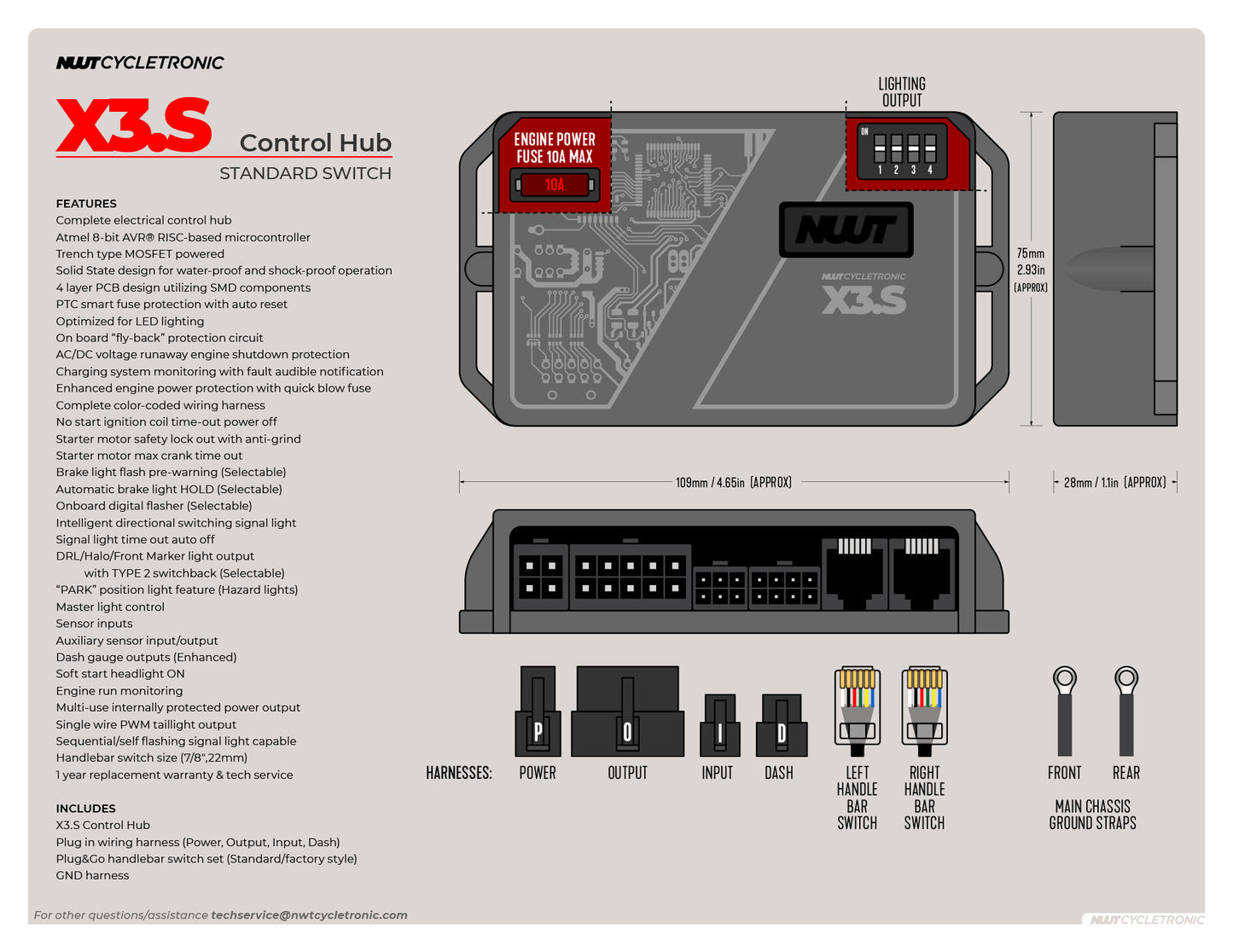 X3.S Motorcycle Control System